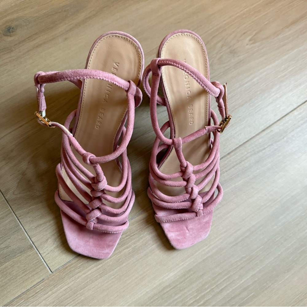 Pink Suede Heels - Picture 3 of 4